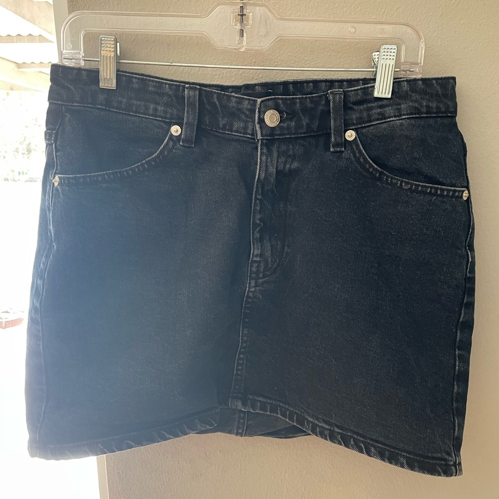 Zara black Jean skirt
